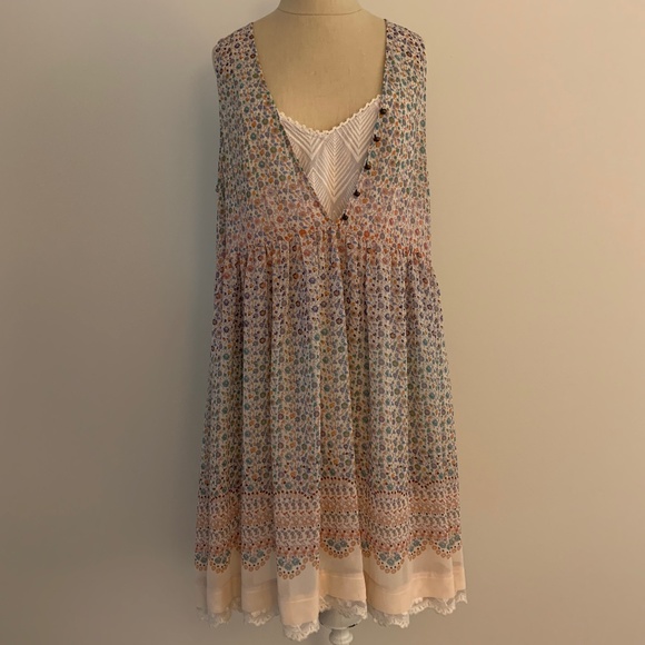 ANTHROPOLOGIE MAEVE VIOLETTA FLORAL SLIP DRESS - Picture 5 of 16